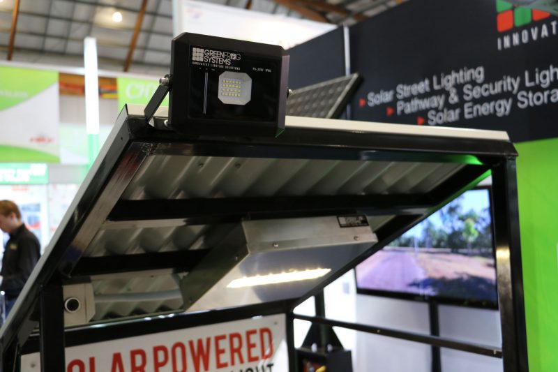 solar powered modular flood light option