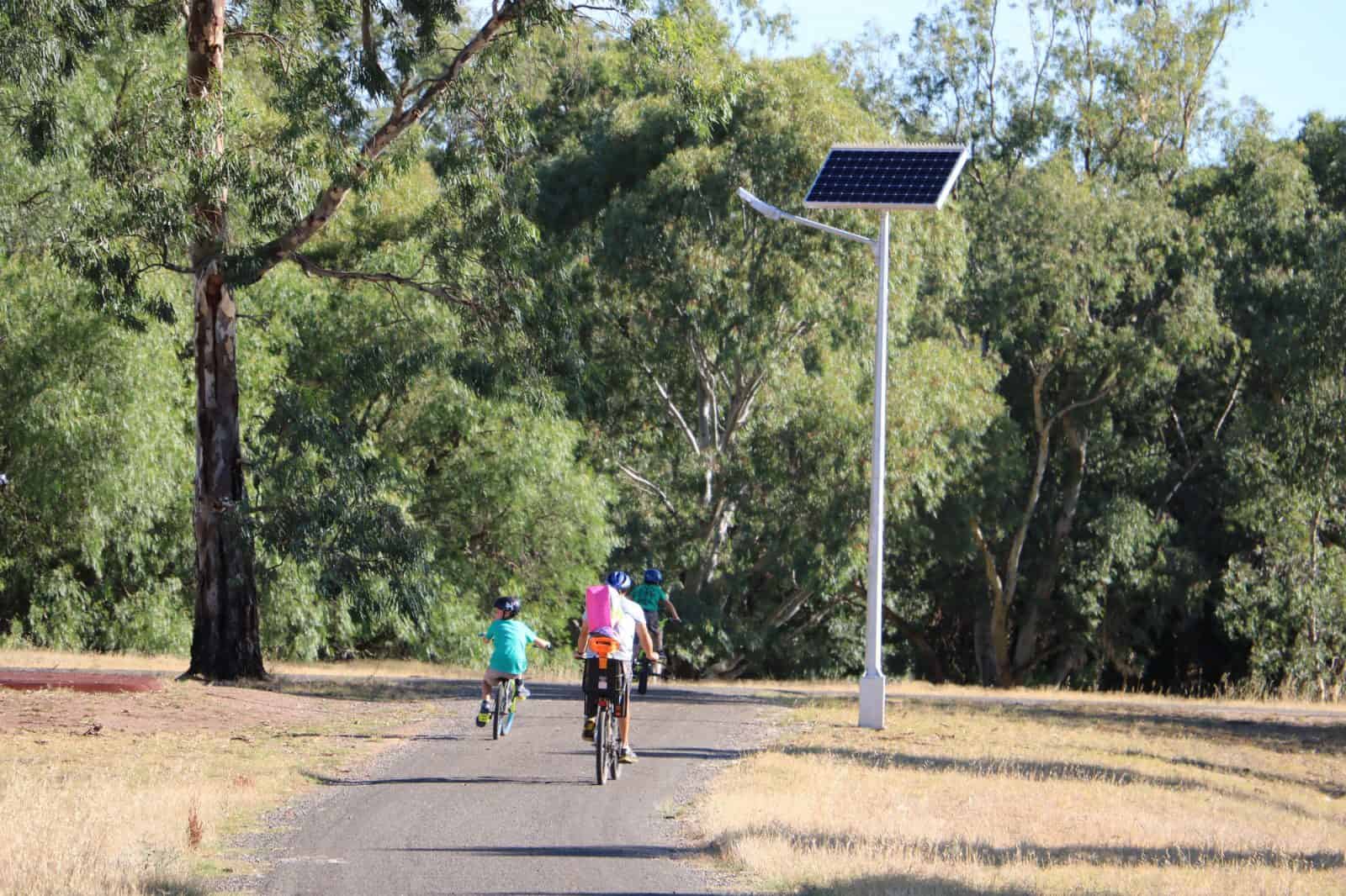 solar street lighting at Hewett South Australia