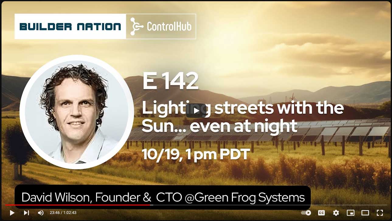 Lighting streets with the Sun… Builder Nation Podcast | David Wilson