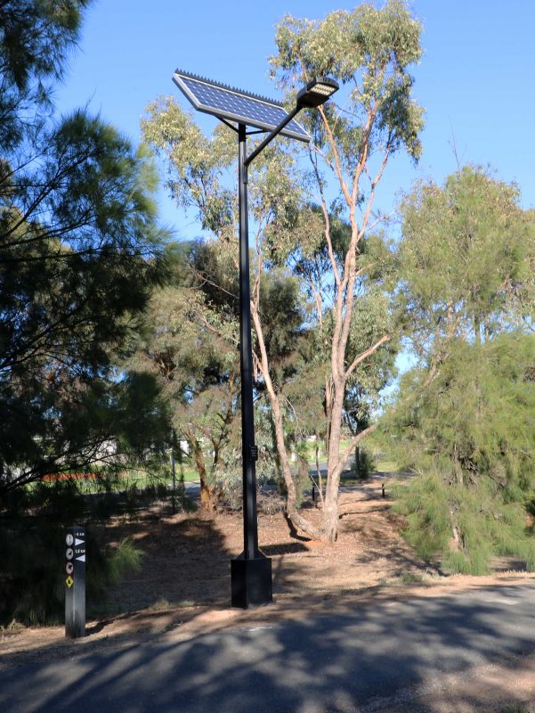 solar street light installed Lake Albert Wagga Wagga