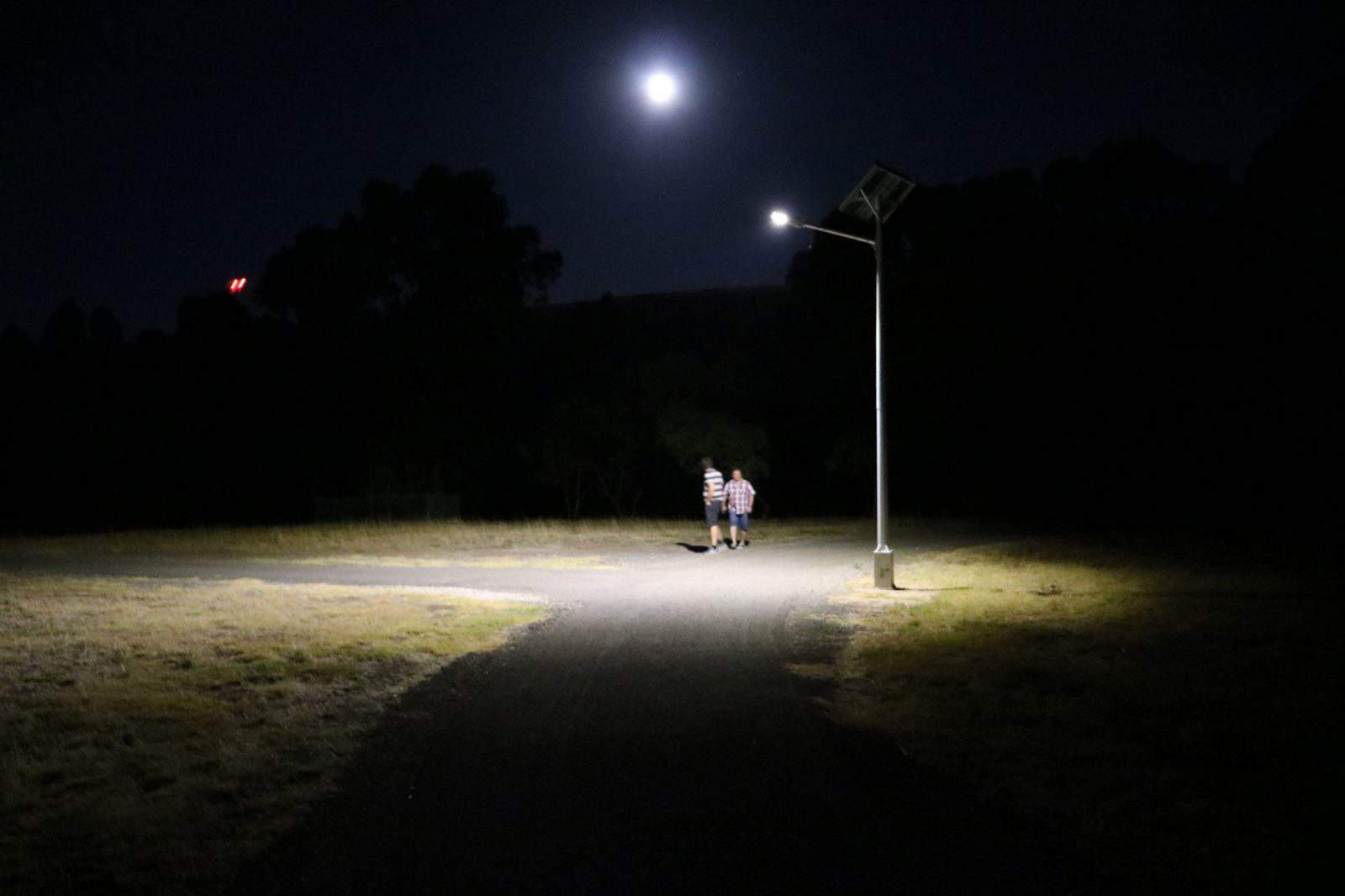 solar street lighting at Hewett South Australia