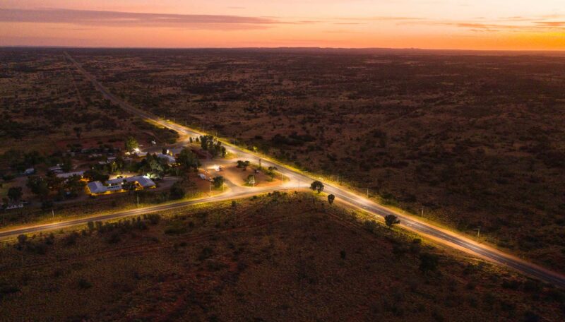Solar Roadway Lighting – Erldunda Roadhouse